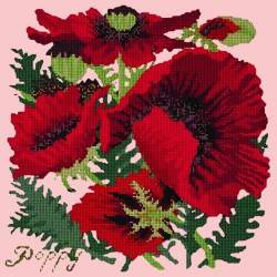Elizabeth Bradley, Botanical Garden, RED POPPY - 16x16 pollici Elizabeth Bradley - 2