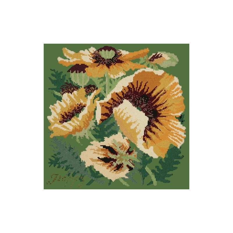 Elizabeth Bradley, Botanical Garden, YELLOW POPPY - 16x16 pollici Elizabeth Bradley - 6