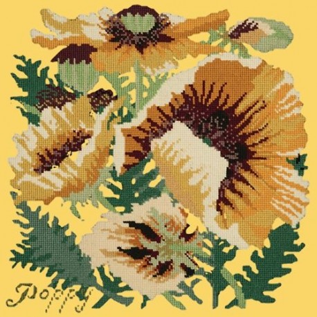 Elizabeth Bradley, Botanical Garden, YELLOW POPPY - 16x16 pollici Elizabeth Bradley - 11