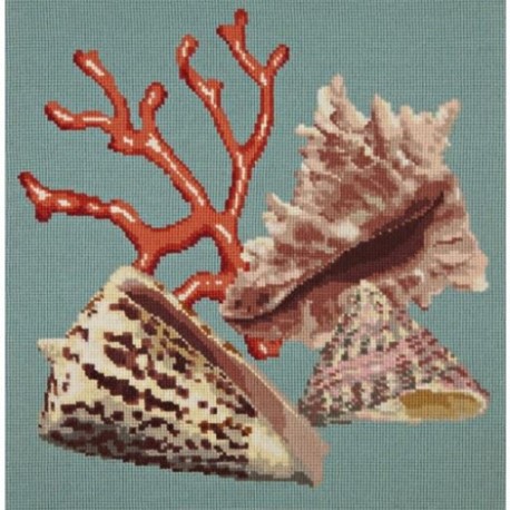 Elizabeth Bradley, Shells, RED CORAL - 16x16 pollici Elizabeth Bradley - 2 Elizabeth Bradley, Shells, RED CORAL - 16x16 pollici Elizabeth Bradley - 2