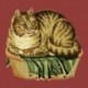 Elizabeth Bradley, Victorian Animals, CONTENTED CAT - 16x16 pollici Elizabeth Bradley - 3
