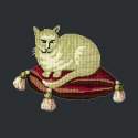 Elizabeth Bradley, Victorian Animals, CREAM CAT - 16x16 pollici Elizabeth Bradley - 10
