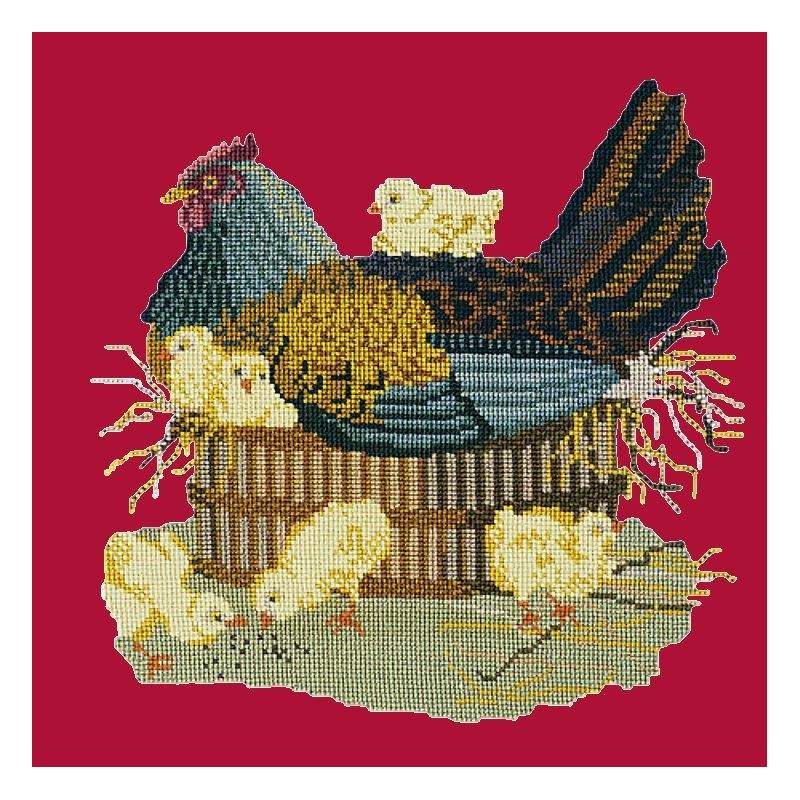 Elizabeth Bradley, Victorian Animals, MOTHER HEN - 16x16 pollici Elizabeth Bradley - 4