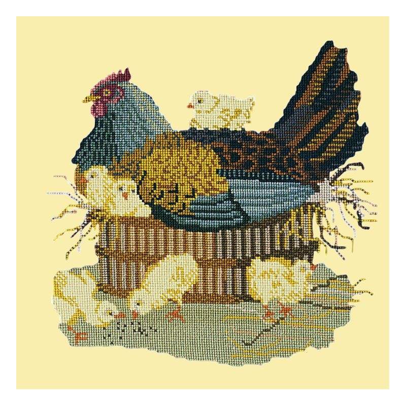 Elizabeth Bradley, Victorian Animals, MOTHER HEN - 16x16 pollici Elizabeth Bradley - 10