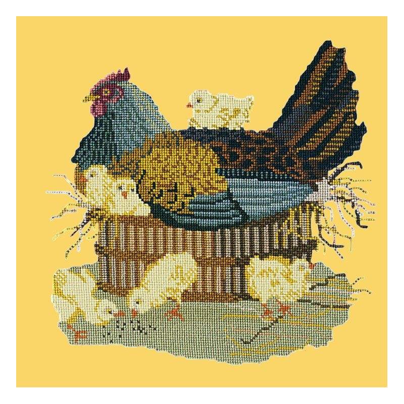 Elizabeth Bradley, Victorian Animals, MOTHER HEN - 16x16 pollici Elizabeth Bradley - 11