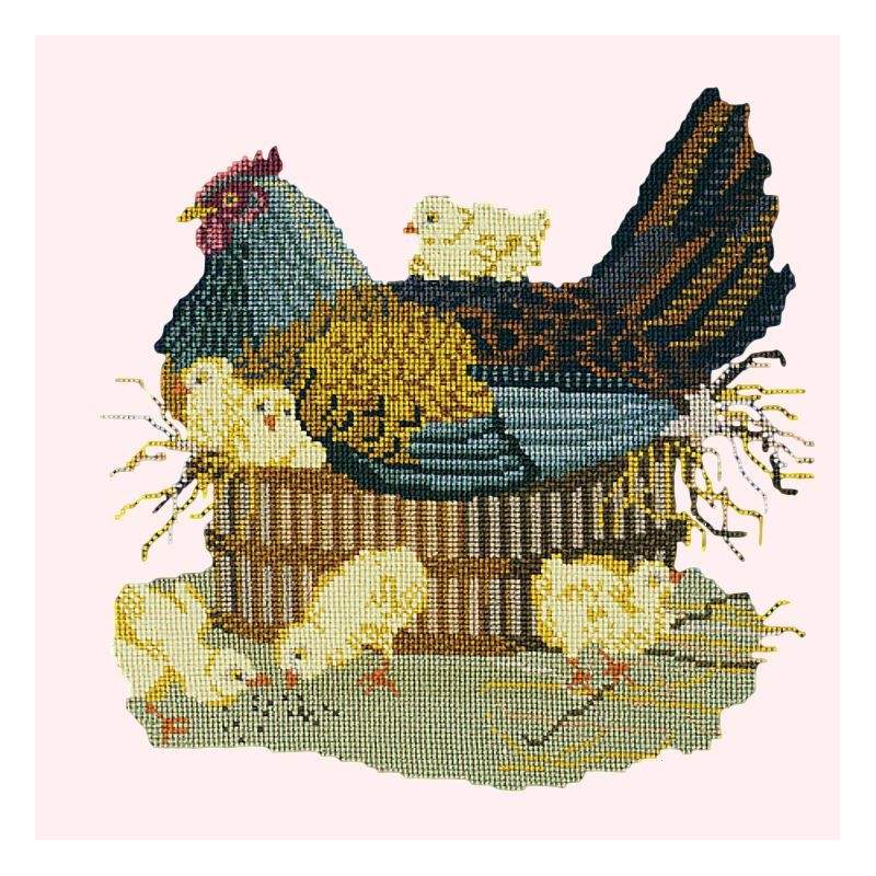 Elizabeth Bradley, Victorian Animals, MOTHER HEN - 16x16 pollici Elizabeth Bradley - 12