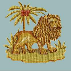 Elizabeth Bradley, Victorian Animals, THE LION - 16x16 pollici Elizabeth Bradley - 8