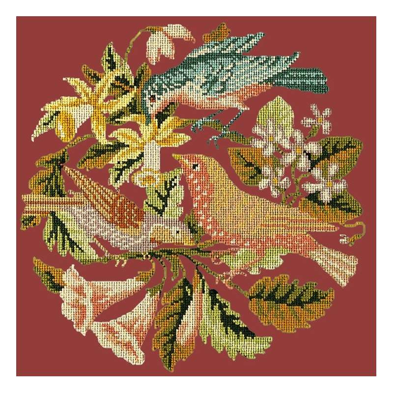Elizabeth Bradley, Victorian Animals, THE THREE BIRDS - 16x16 pollici Elizabeth Bradley - 3