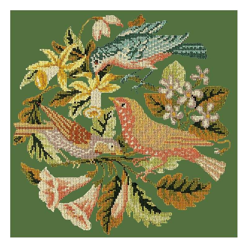 Elizabeth Bradley, Victorian Animals, THE THREE BIRDS - 16x16 pollici Elizabeth Bradley - 4