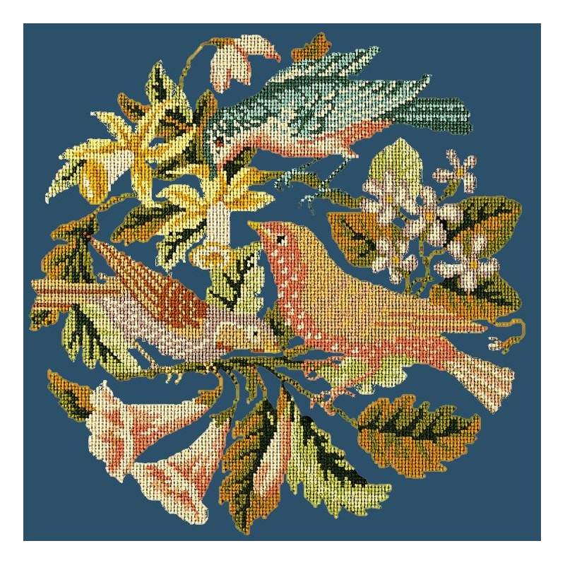 Elizabeth Bradley, Victorian Animals, THE THREE BIRDS - 16x16 pollici Elizabeth Bradley - 9