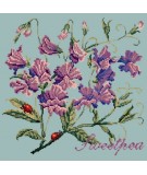 Elizabeth Bradley, Cottage Garden, SWEETPEA - 16x16 pollici Elizabeth Bradley - 14