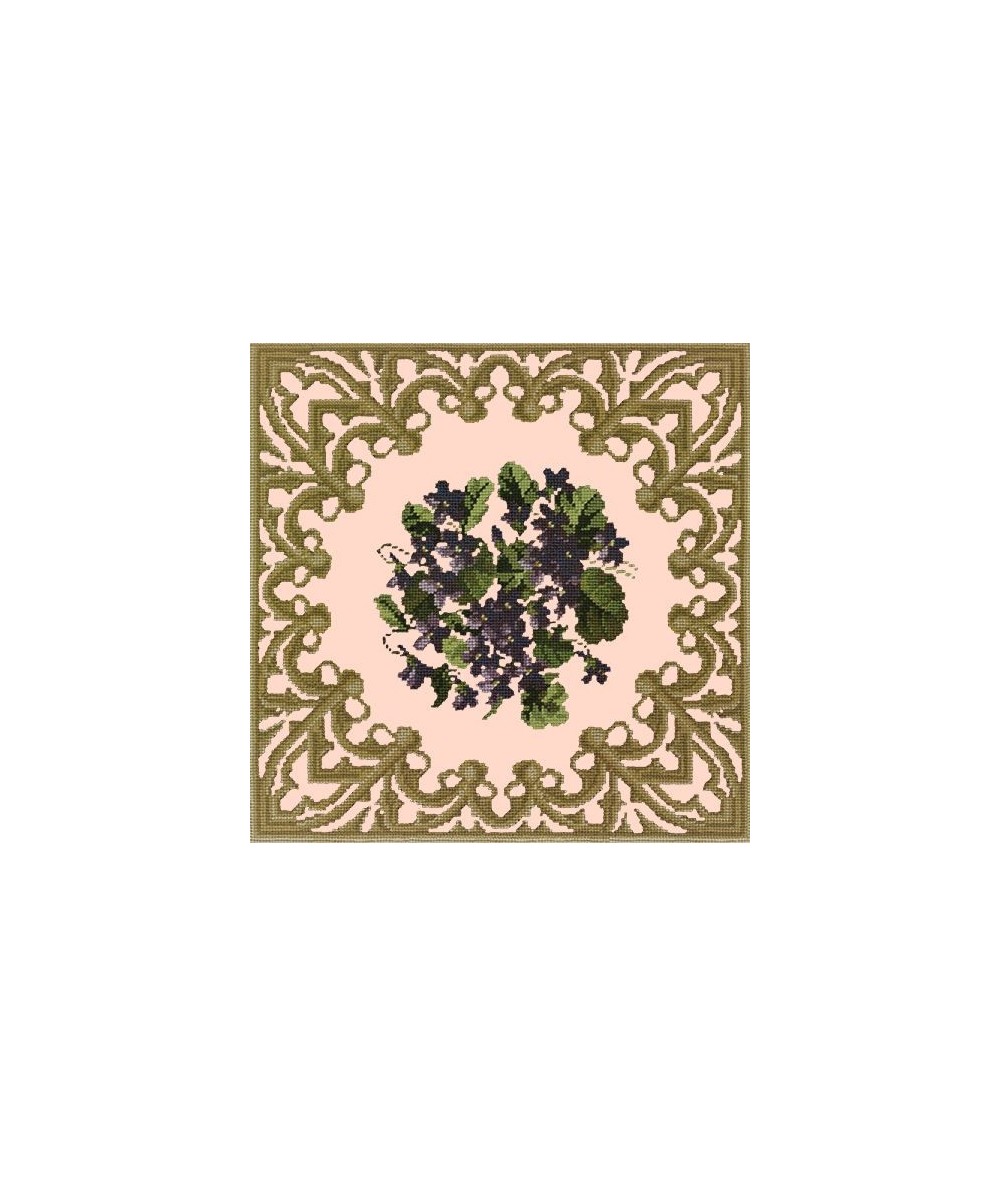 Elizabeth Bradley, Decorative Victorian, POSY OF VIOLETS - 16x16 pollici Elizabeth Bradley - 3