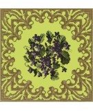 Elizabeth Bradley, Decorative Victorian, POSY OF VIOLETS - 16x16 pollici Elizabeth Bradley - 8
