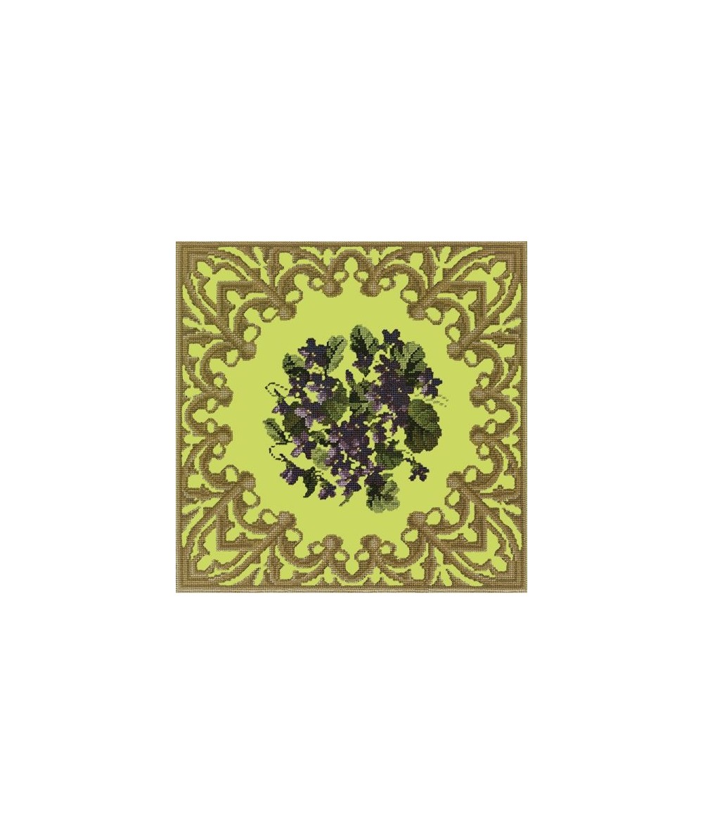 Elizabeth Bradley, Decorative Victorian, POSY OF VIOLETS - 16x16 pollici Elizabeth Bradley - 8