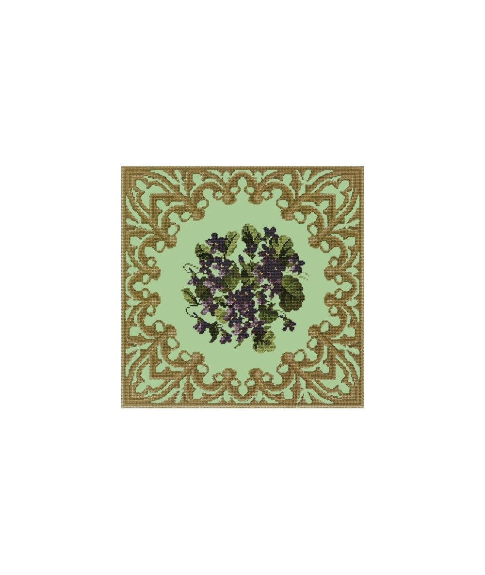 Elizabeth Bradley, Decorative Victorian, POSY OF VIOLETS - 16x16 pollici Elizabeth Bradley - 9