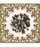 Elizabeth Bradley, Decorative Victorian, POSY OF VIOLETS - 16x16 pollici Elizabeth Bradley - 12