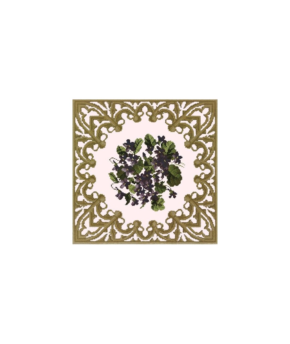 Elizabeth Bradley, Decorative Victorian, POSY OF VIOLETS - 16x16 pollici Elizabeth Bradley - 12