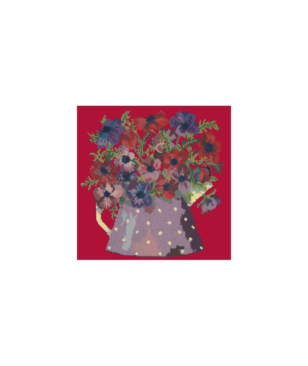 Elizabeth Bradley, Flower Pots, ANEMONE PITCHER - 16x16 pollici Elizabeth Bradley - 4