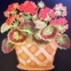 Elizabeth Bradley, Flower Pots, GERANIUM POT - 16x16 pollici Elizabeth Bradley - 18