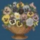 Elizabeth Bradley, Flower Pots, PANSY BOWL - 16x16 pollici Elizabeth Bradley - 16