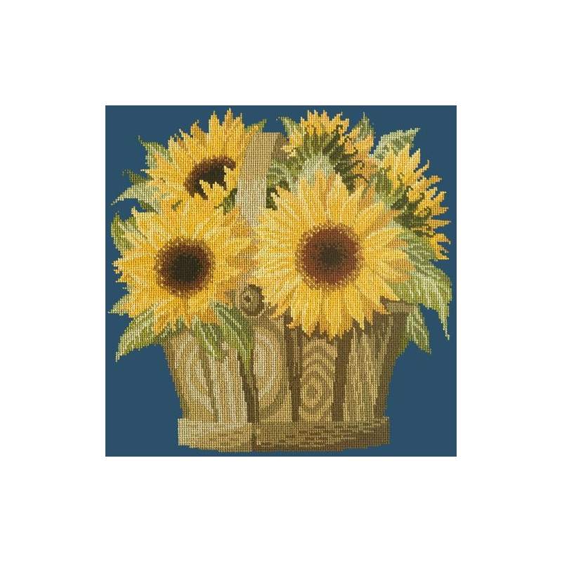 Elizabeth Bradley, Flower Pots, SUNFLOWER BASKET - 16x16 pollici Elizabeth Bradley - 16