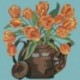 Elizabeth Bradley, Flower Pots, TULIP TEAPOT - 16x16 pollici Elizabeth Bradley - 16