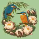 Elizabeth Bradley, Forget-Me-Nots, WATER LILIES - 16x16 pollici Elizabeth Bradley - 9