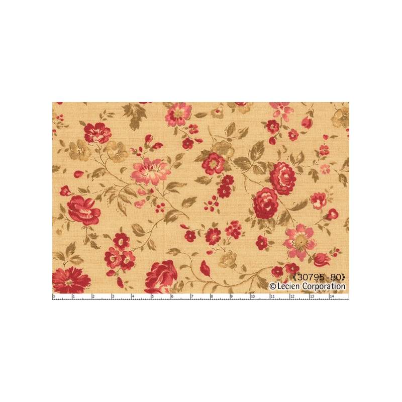 Lecien Quilter's First, Tessuto crema con fiori Lecien Corporation - 1 Lecien Quilter's First, Tessuto crema con fiori Lecien Corporation - 1