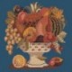 Elizabeth Bradley, Fruits of the Earth, BOWL OF FRUIT - 16x16 pollici Elizabeth Bradley - 16