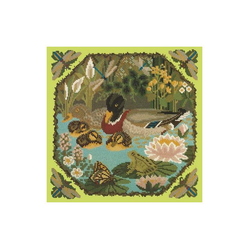 Elizabeth Bradley, Natural History, DUCK POND - 16x16 pollici Elizabeth Bradley - 8