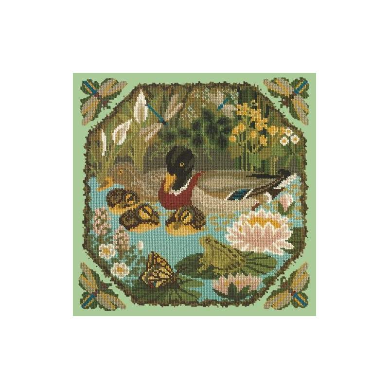 Elizabeth Bradley, Natural History, DUCK POND - 16x16 pollici Elizabeth Bradley - 9