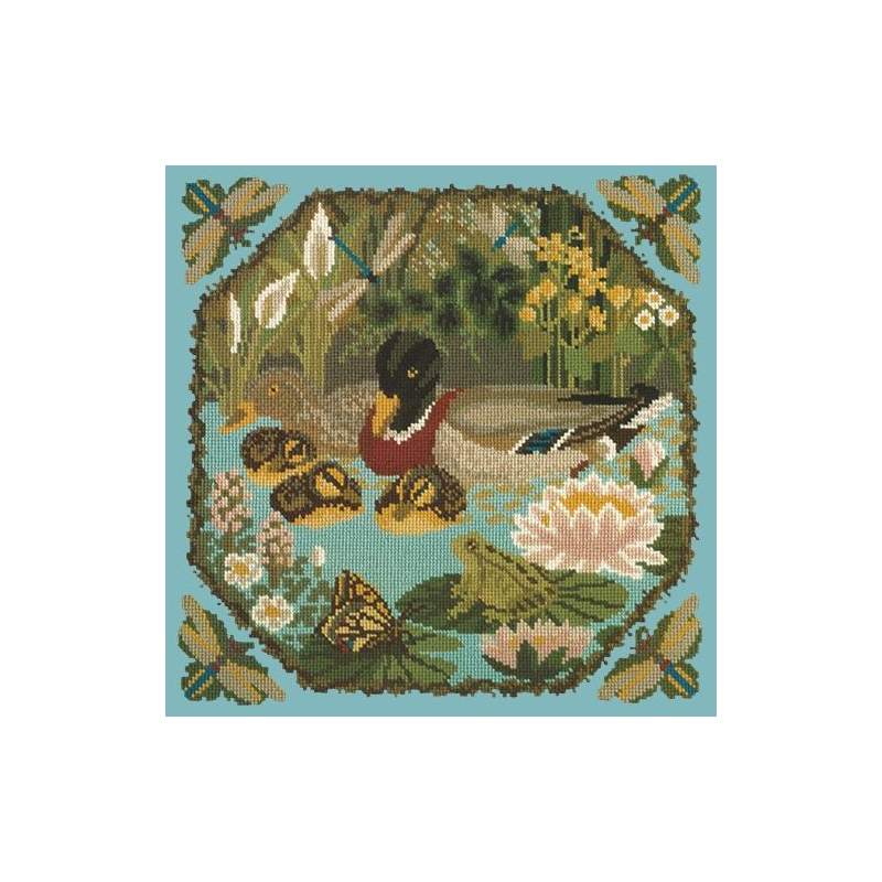 Elizabeth Bradley, Natural History, DUCK POND - 16x16 pollici Elizabeth Bradley - 15