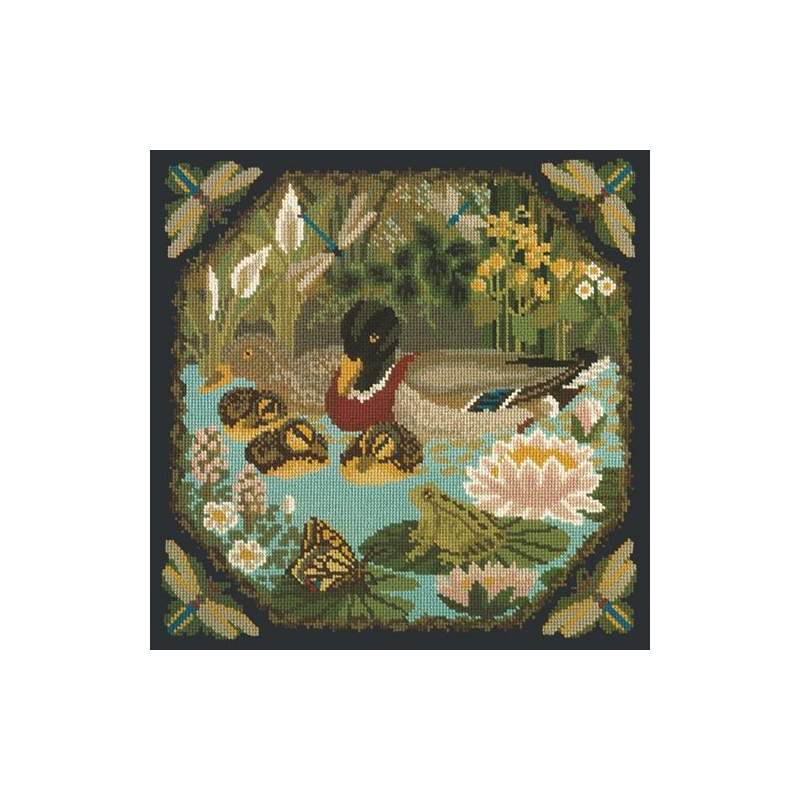 Elizabeth Bradley, Natural History, DUCK POND - 16x16 pollici Elizabeth Bradley - 18