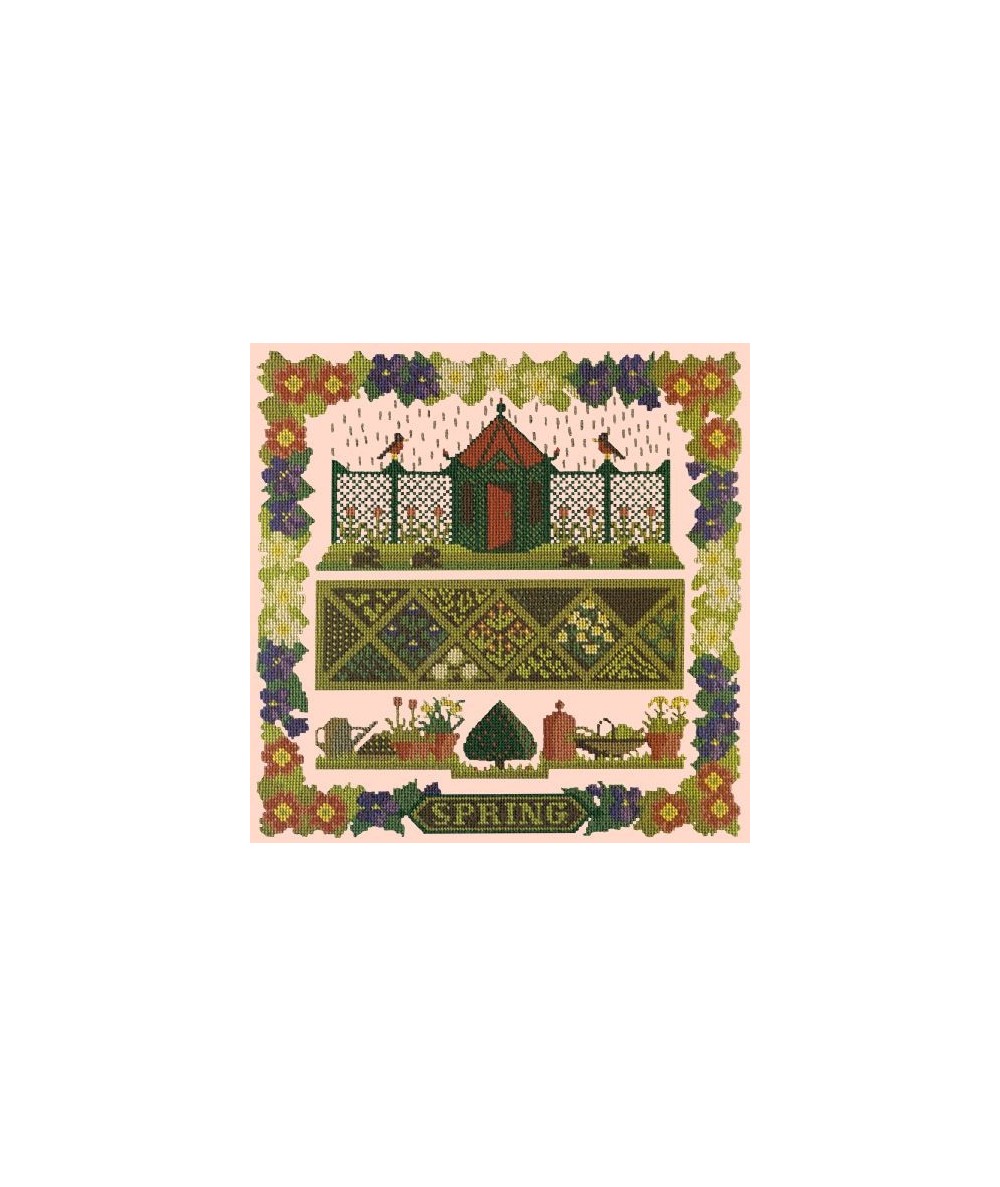 Elizabeth Bradley, Seasonal Samplers, SPRING SAMPLER - 16x16 pollici Elizabeth Bradley - 3