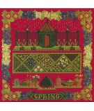 Elizabeth Bradley, Seasonal Samplers, SPRING SAMPLER - 16x16 pollici Elizabeth Bradley - 4