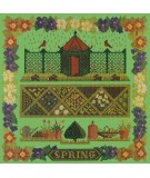 Elizabeth Bradley, Seasonal Samplers, SPRING SAMPLER - 16x16 pollici Elizabeth Bradley - 7