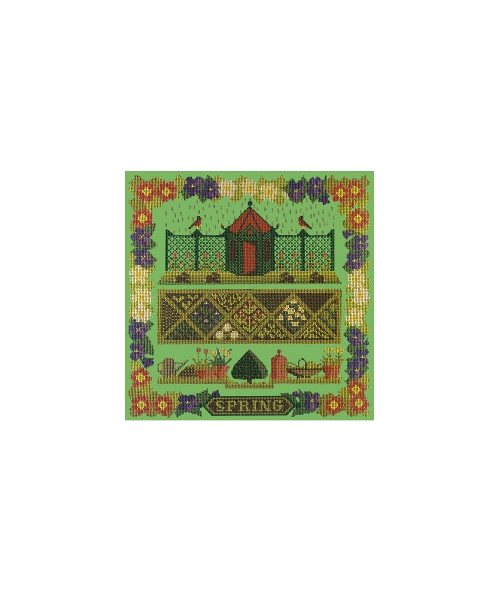 Elizabeth Bradley, Seasonal Samplers, SPRING SAMPLER - 16x16 pollici Elizabeth Bradley - 7