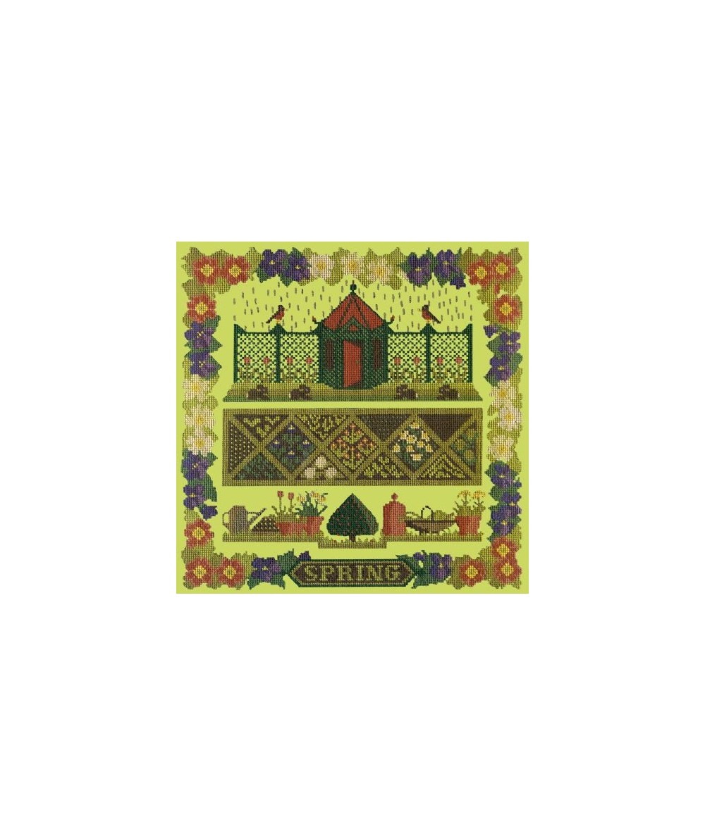 Elizabeth Bradley, Seasonal Samplers, SPRING SAMPLER - 16x16 pollici Elizabeth Bradley - 8