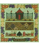 Elizabeth Bradley, Seasonal Samplers, SPRING SAMPLER - 16x16 pollici Elizabeth Bradley - 9