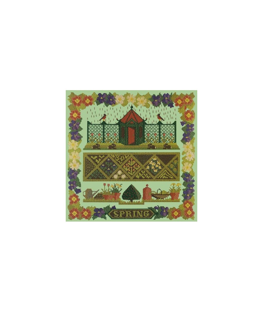 Elizabeth Bradley, Seasonal Samplers, SPRING SAMPLER - 16x16 pollici Elizabeth Bradley - 9