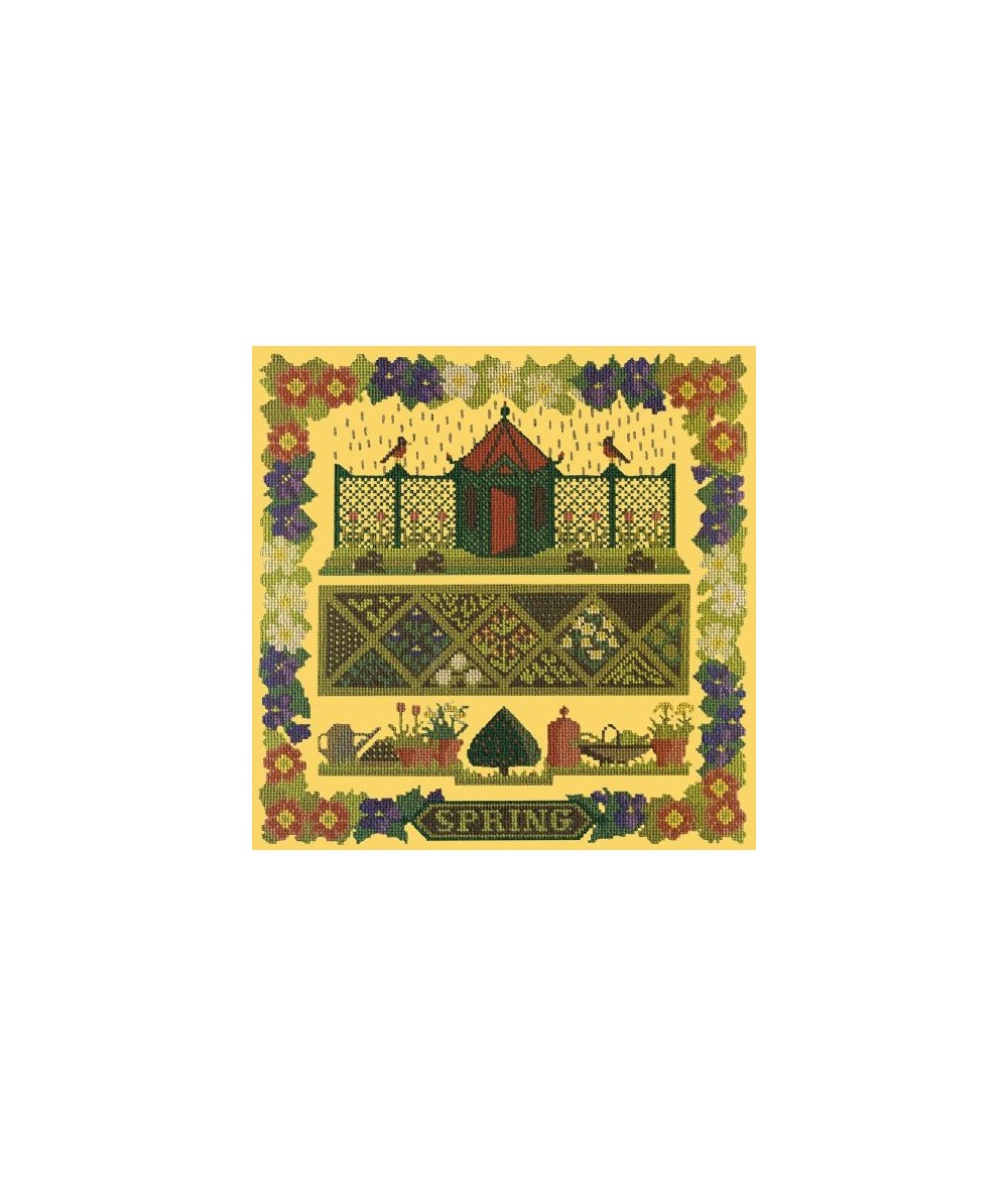 Elizabeth Bradley, Seasonal Samplers, SPRING SAMPLER - 16x16 pollici Elizabeth Bradley - 11