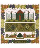 Elizabeth Bradley, Seasonal Samplers, SPRING SAMPLER - 16x16 pollici Elizabeth Bradley - 12