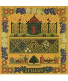 Elizabeth Bradley, Seasonal Samplers, SPRING SAMPLER - 16x16 pollici Elizabeth Bradley - 13