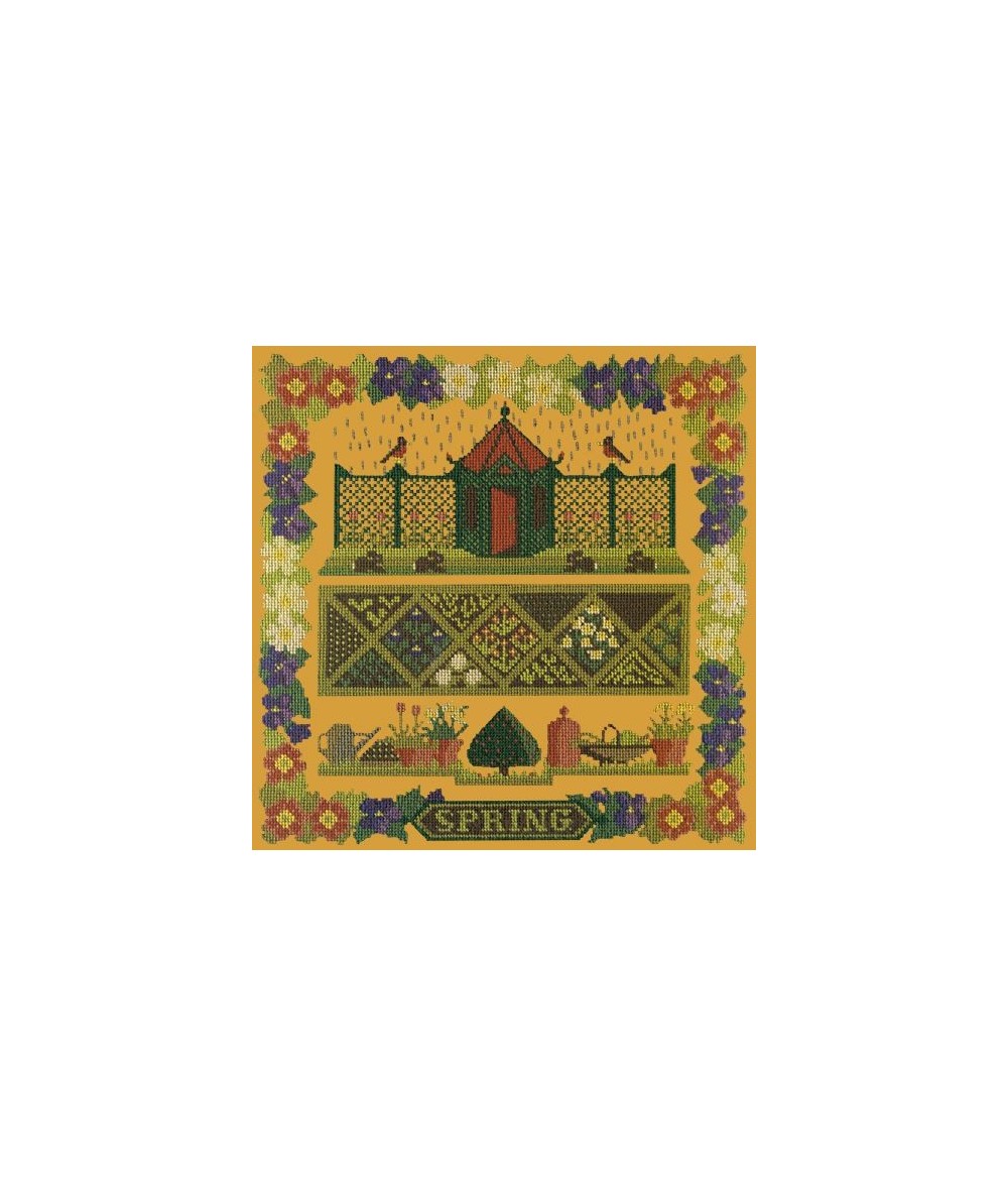 Elizabeth Bradley, Seasonal Samplers, SPRING SAMPLER - 16x16 pollici Elizabeth Bradley - 13