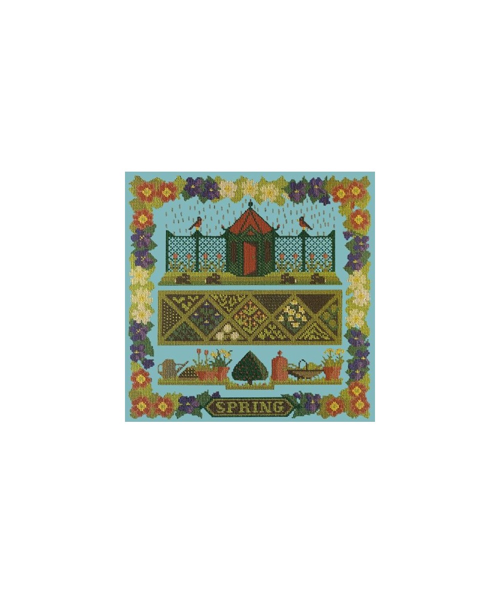 Elizabeth Bradley, Seasonal Samplers, SPRING SAMPLER - 16x16 pollici Elizabeth Bradley - 15