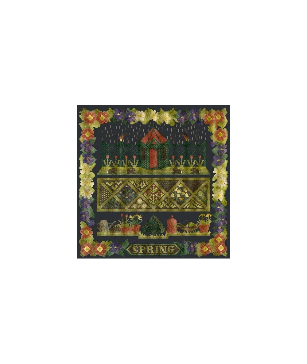 Elizabeth Bradley, Seasonal Samplers, SPRING SAMPLER - 16x16 pollici Elizabeth Bradley - 18