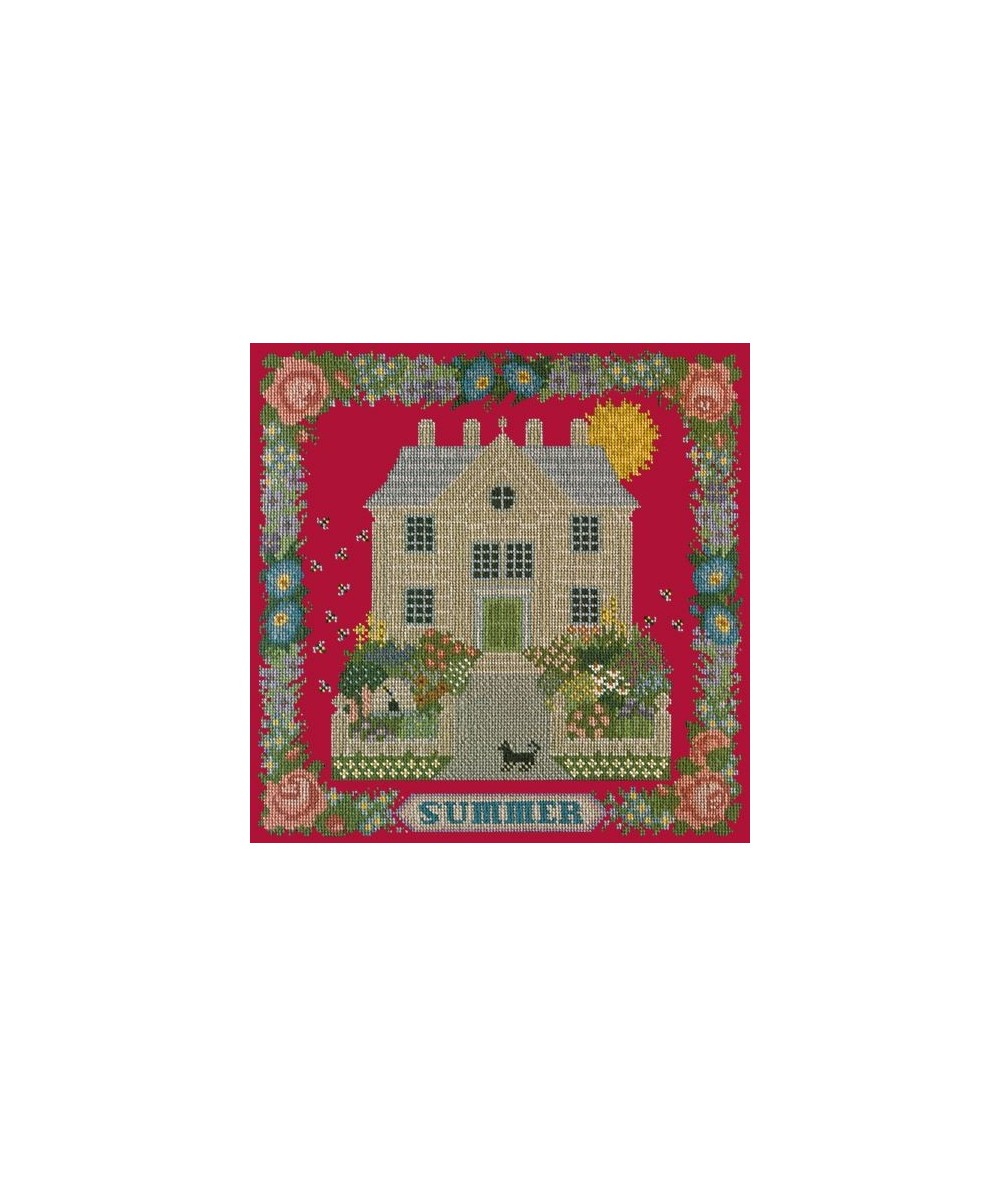 Elizabeth Bradley, Seasonal Samplers, SUMMER SAMPLER - 16x16 pollici Elizabeth Bradley - 4