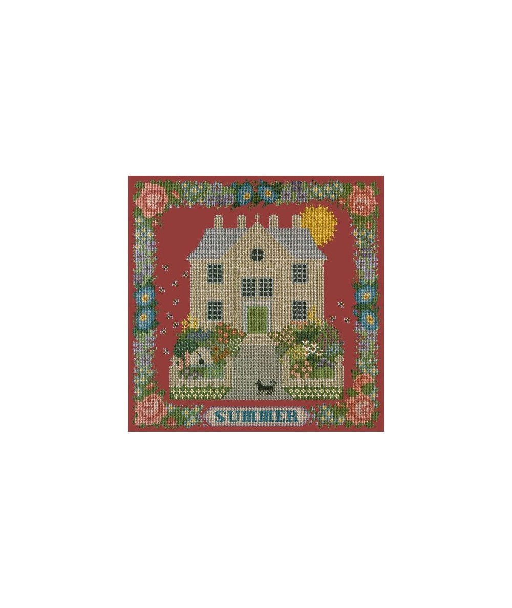 Elizabeth Bradley, Seasonal Samplers, SUMMER SAMPLER - 16x16 pollici Elizabeth Bradley - 5