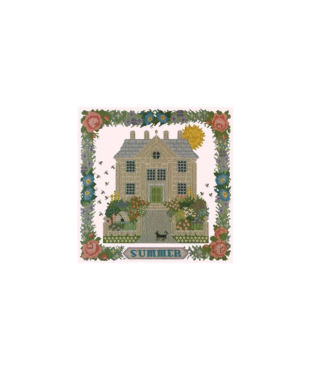 Elizabeth Bradley, Seasonal Samplers, SUMMER SAMPLER - 16x16 pollici Elizabeth Bradley - 12
