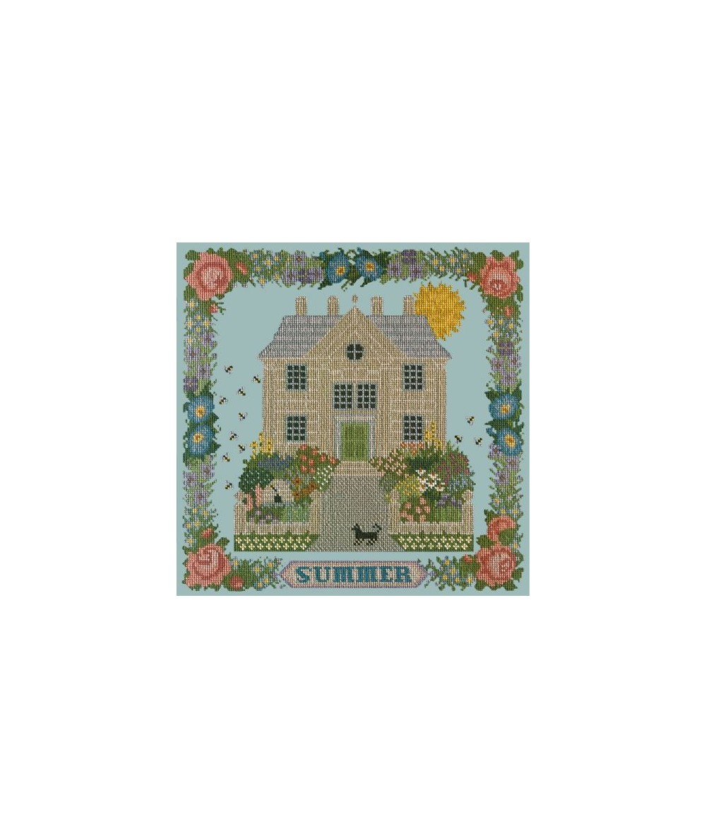 Elizabeth Bradley, Seasonal Samplers, SUMMER SAMPLER - 16x16 pollici Elizabeth Bradley - 14